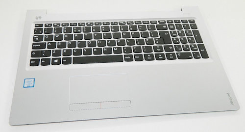 Lenovo Palm Rest with Keyboard UK 5CB0L35852 in Silver