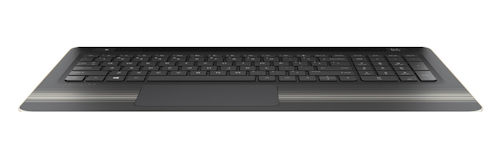 HP Palmrest With UK Keyboard in Black Non Backlit 856028-031