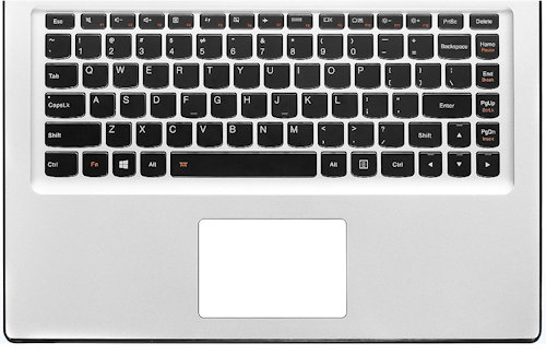 Lenovo Palm Rest with Keyboard UK 90205142 Silver