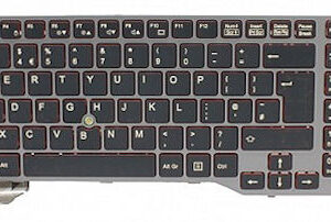 Fujitsu Lifebook Keyboard FUJ:CP691028-XX with Touch Stick Red Border on Keys Non Backlit