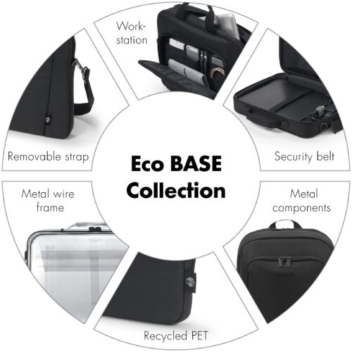 D31826-RPET-12 Dicota Eco Sleeve BASE 13-13.3", Black