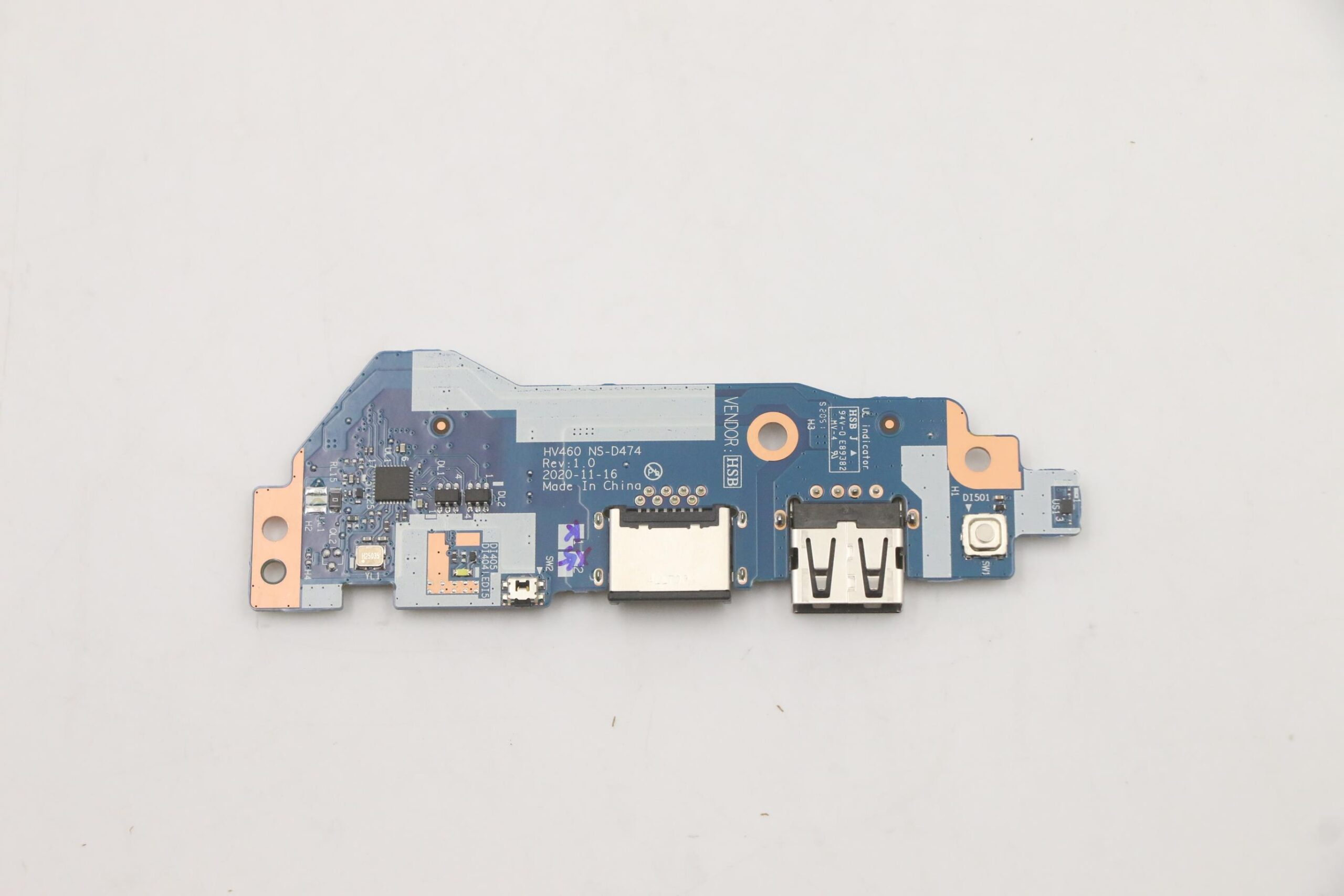 Scheda USB 5C50S25177 Per Lenovo V14 G2-ITL 82KA - Nuova