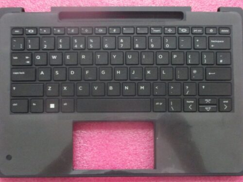 HP Upper Cover with UK Keyboard Jet Black - N00452-031