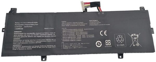 C31N1620 Compatible Asus Battery - LAP3818A