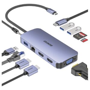 USB-C 11-in-1 Hub Triple Display - 000359GREY