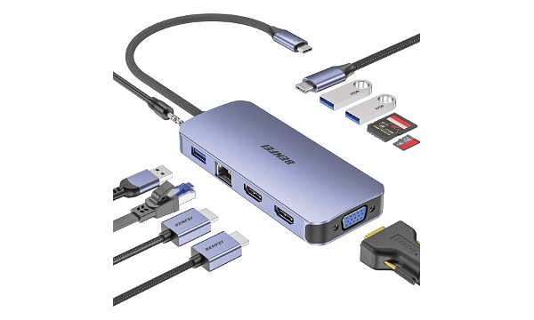 USB-C 11-in-1 Hub Triple Display - 000359GREY